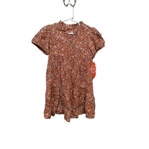 Wonder Nation Girls Floral Dress Size 3T Brown